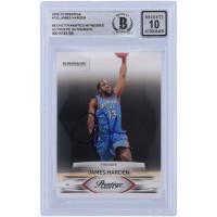 James Harden Oklahoma City Thunder Autographed 2009-10 Panini Prestige #153 Beckett Fanatics Witnessed Authenticated 10 Rookie Card