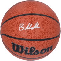 Мяч Autographed Charlotte Hornets Brandon Miller Authentic Wilson 2023 NBA Draft Authentic Series Indoor/Outdoor