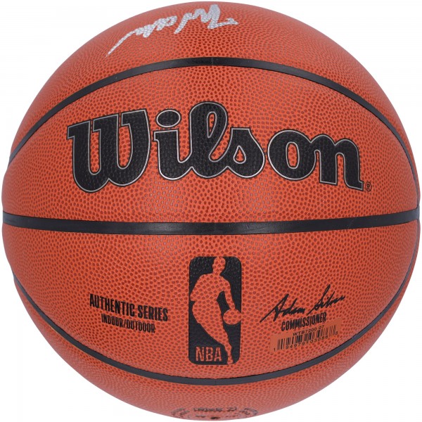 Баскетбольный мяч Jarace Walker Indiana Pacers Autographed Authentic 2023 NBA Draft Wilson Authentic Series Indoor/Outdoor