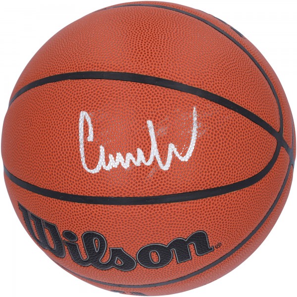 Баскетбольный мяч Cam Whitmore Houston Rockets Autographed Fanatics Authentic 2023 NBA Draft Wilson Authentic Series Indoor/Outdoor