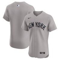 New York Yankees Nike Gray Road Elite Jersey