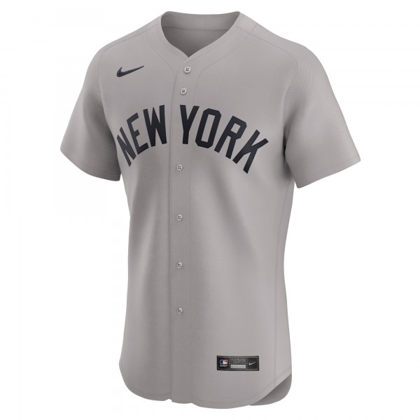 New York Yankees Nike Gray Road Elite Jersey