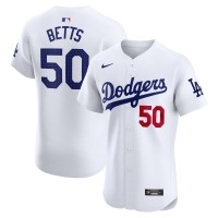 Los Angeles Dodgers Mookie Betts Nike White Home Elite Jersey