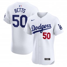 Los Angeles Dodgers Mookie Betts Nike White Home Elite Jersey