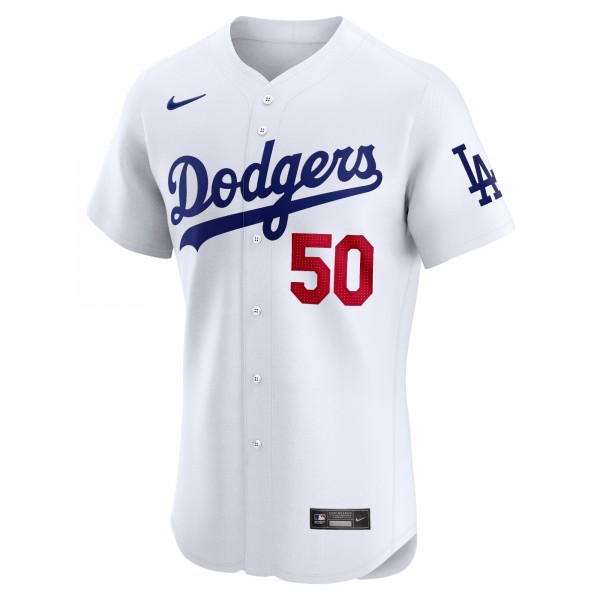 Los Angeles Dodgers Mookie Betts Nike White Home Elite Jersey