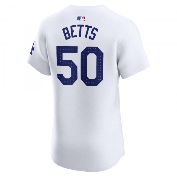 Los Angeles Dodgers Mookie Betts Nike White Home Elite Jersey