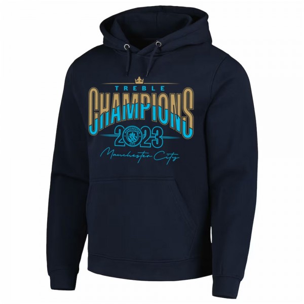 Толстовка Manchester City 2022/23 Treble Champions - Navy