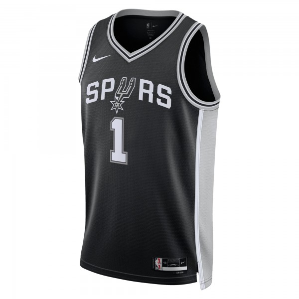 Игровая форма  Victor Wembanyama San Antonio Spurs Nike Unisex 2023 NBA Draft First Round Pick Swingman - Icon Edition - Black