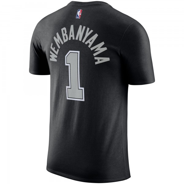 Футболка Victor Wembanyama San Antonio Spurs Jordan Brand 2022/23 Statement Edition Name & Number - Black