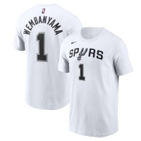 Victor Wembanyama San Antonio Spurs Nike 2023 NBA Draft First Round Pick Name & Number T-Shirt - White