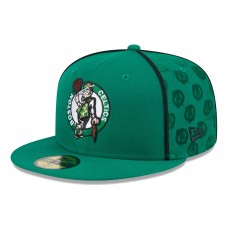 Бейсболка Boston Celtics New Era Piped & Flocked 59Fifty - Kelly Green