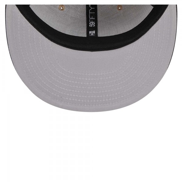 Бейсболка Brooklyn Nets New Era Burnt Orange Logo 2-Tone 59FIFTY Fitted - Tan/Black