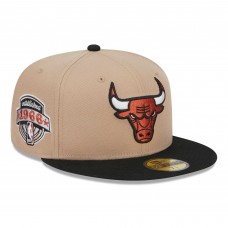 Бейсболка Chicago Bulls New Era Burnt Orange Logo 2-Tone 59FIFTY - Tan/Black