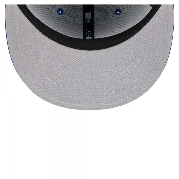 Бейсболка Golden State Warriors New Era Royal Piped & Flocked 59Fifty