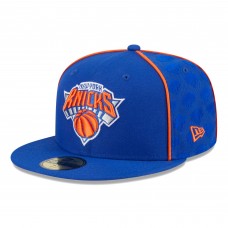Бейсболка New York Knicks New Era Piped & Flocked 59Fifty - Blue