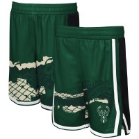 Шорты Milwaukee Bucks Youth Fade Away - Hunter Green