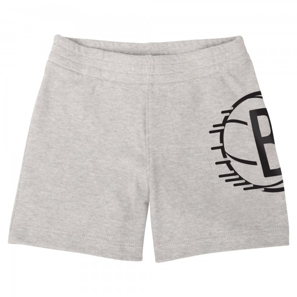 Малышам Brooklyn Nets Black/White/Gray Bank Shot Bodysuit, Hoodie T-Shirt & Shorts Set