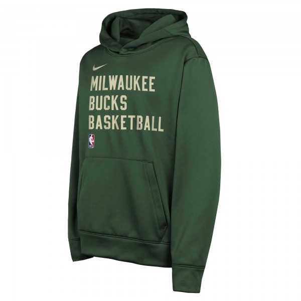 Толстовка Milwaukee Bucks Nike Youth Spotlight Performance - Hunter Green