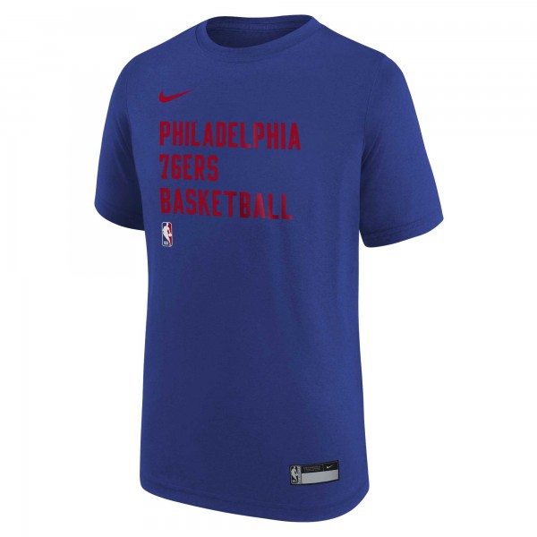 Футболка Philadelphia 76ers Nike Youth Essential Practice - Royal