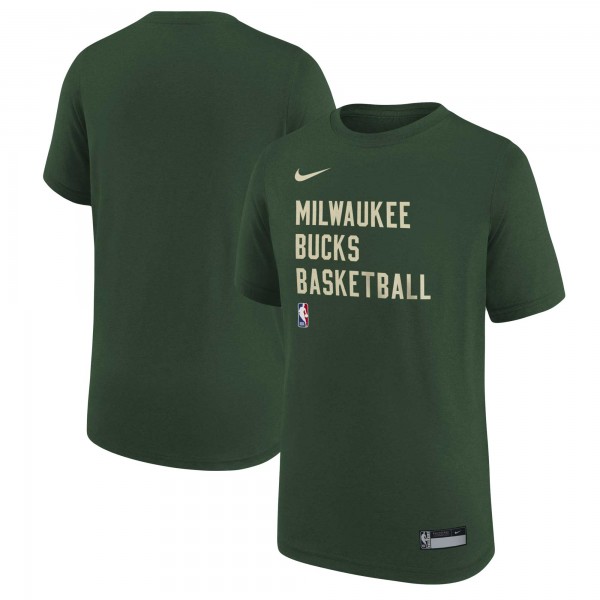 Футболка Milwaukee Bucks Nike Youth Essential Practice - Hunter Green