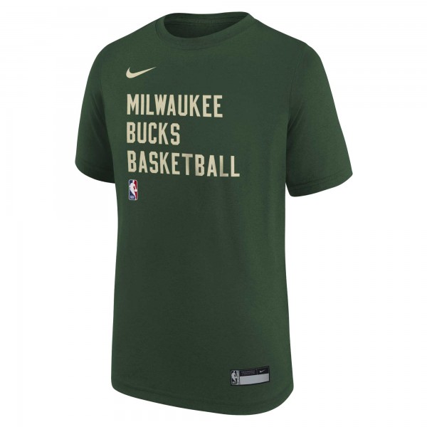 Футболка Milwaukee Bucks Nike Youth Essential Practice - Hunter Green