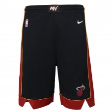 Подростковая Miami Heat Nike Black Icon Edition Mesh Performance Swingman Shorts