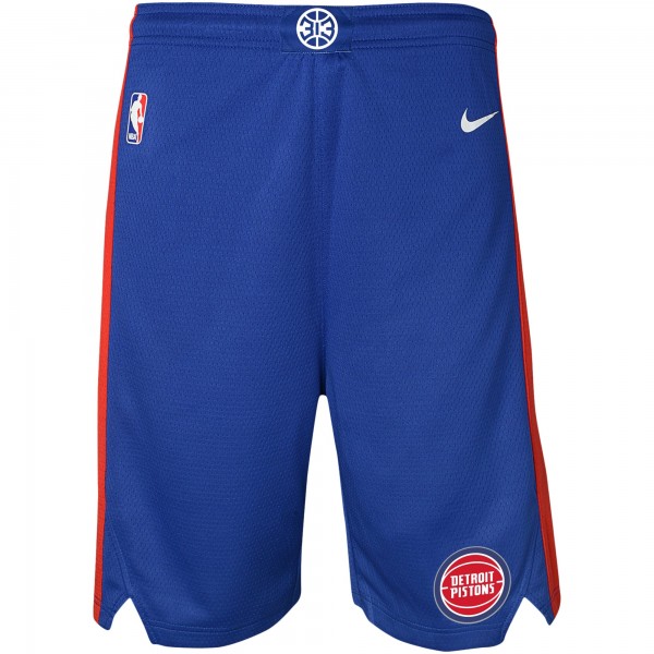 Шорты Detroit Pistons Nike Youth Icon Edition Mesh Performance Swingman - Blue