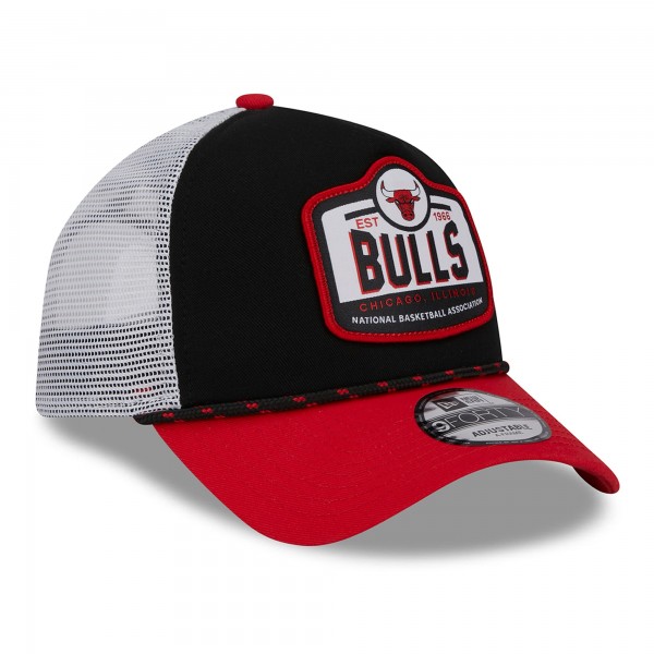 Бейсболка Chicago Bulls New Era 2024 NBA All-Star Game A-Frame 9FORTY - Black/Red
