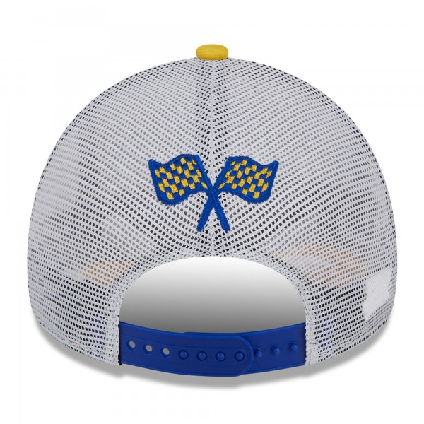 Бейсболка Golden State Warriors New Era  A-Frame 9FORTY - Royal/Gold