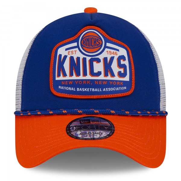 Бейсболка New York Knicks New Era  A-Frame 9FORTY - Blue/Orange