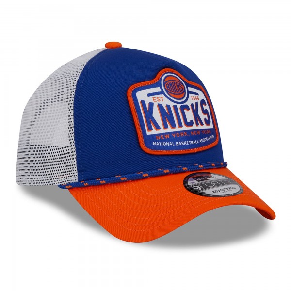 Бейсболка New York Knicks New Era  A-Frame 9FORTY - Blue/Orange
