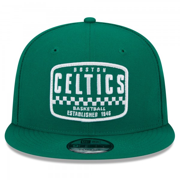 Бейсболка Boston Celtics New Era  Rally Drive Finish Line Patch 9FIFTY - Kelly Green