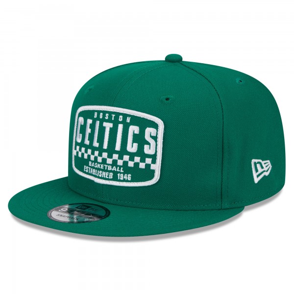 Бейсболка Boston Celtics New Era  Rally Drive Finish Line Patch 9FIFTY - Kelly Green