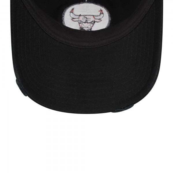 Бейсболка Chicago Bulls New Era 2024 NBA All-Star Game Rally Drive Distressed Patch 9TWENTY Trucker - Black