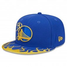 Бейсболка Golden State Warriors New Era  Rally Drive Flames 9FIFTY - Royal