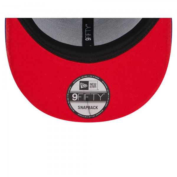 Бейсболка Philadelphia 76ers New Era Royal Rally Drive Flames 9FIFTY Snapback
