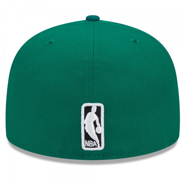 Бейсболка Boston Celtics New Era  Rally Drive Checkerboard 59FIFTY Crown - Kelly Green