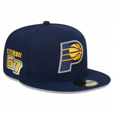 Бейсболка Indiana Pacers New Era 2024 NBA All-Star Game Rally Drive Side Patch 59FIFTY - Navy