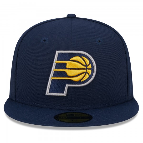 Бейсболка Indiana Pacers New Era 2024 NBA All-Star Game Rally Drive Side Patch 59FIFTY - Navy