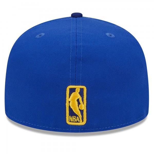 Бейсболка Golden State Warriors New Era  Rally Drive Checkerboard 59FIFTY Crown - Royal