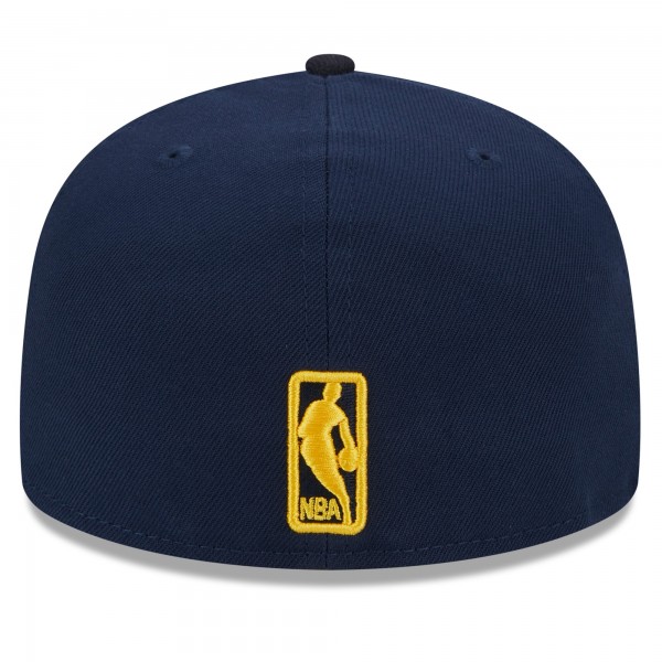 Бейсболка Indiana Pacers New Era  Rally Drive Checkerboard 59FIFTY Crown - Navy