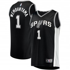 Игровая форма  Victor Wembanyama San Antonio Spurs 2023 NBA Draft First Round Pick Fast Break Replica - Icon Edition - Black