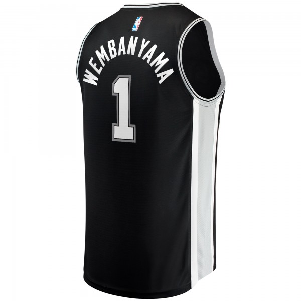 Игровая форма  Victor Wembanyama San Antonio Spurs 2023 NBA Draft First Round Pick Fast Break Replica - Icon Edition - Black