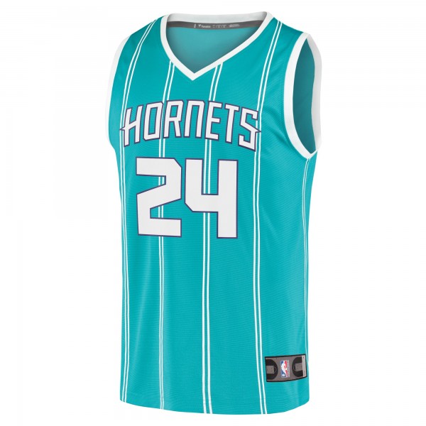 Игровая форма  Brandon Miller Charlotte Hornets 2023 NBA Draft First Round Pick Fast Break Replica - Icon Edition - Teal