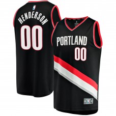 Игровая форма  Scoot Henderson Portland Trail Blazers Youth 2023 NBA Draft First Round Pick Fast Break Replica - Icon Edition - Black