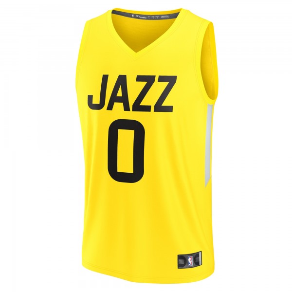 Игровая форма  Draft Pick Utah Jazz Youth 2023 NBA Draft First Round Pick Fast Break Replica - Icon Edition - Yellow