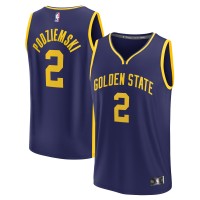 Игровая джерси Подростковая Golden State Warriors First Round Fanatics Navy 2023 NBA Draft First Round Pick Fast Break Replica - Statement Edition