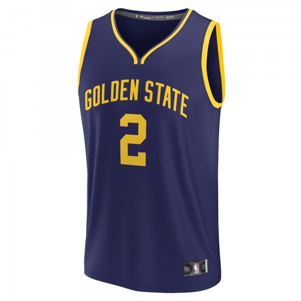 Игровая джерси Подростковая Golden State Warriors First Round Fanatics Navy 2023 NBA Draft First Round Pick Fast Break Replica - Statement Edition