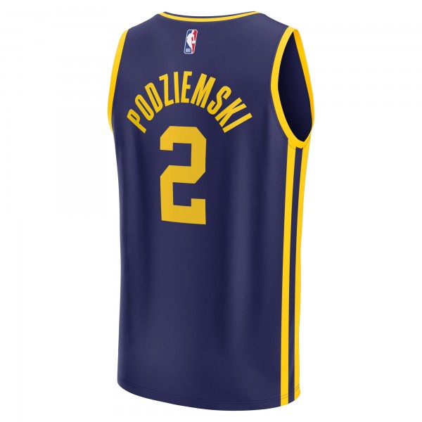 Игровая джерси Подростковая Golden State Warriors First Round Fanatics Navy 2023 NBA Draft First Round Pick Fast Break Replica - Statement Edition