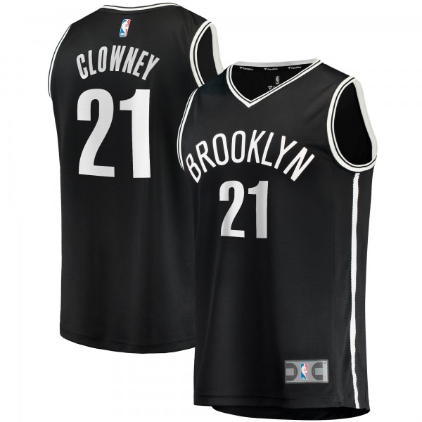 Подростковая Brooklyn Nets Noah Clowney Fanatics Black Fast Break Replica Jersey - Icon Edition